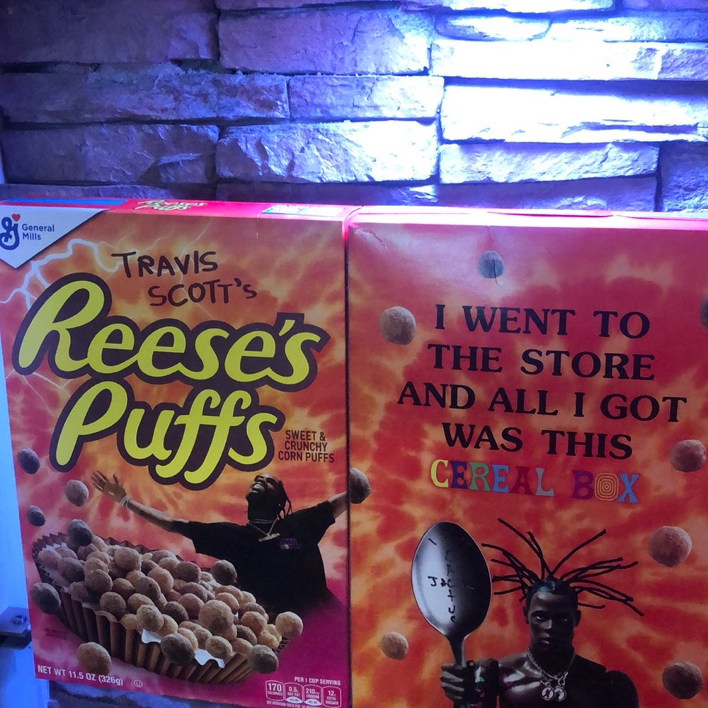 Travis Scott cereal box